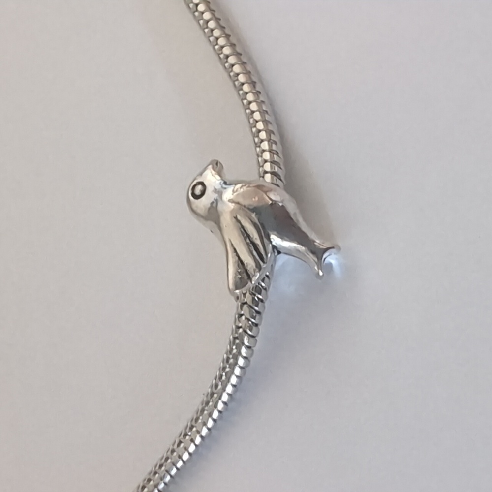 Silver Bird Charm‎ for Pandora Style Bracelet